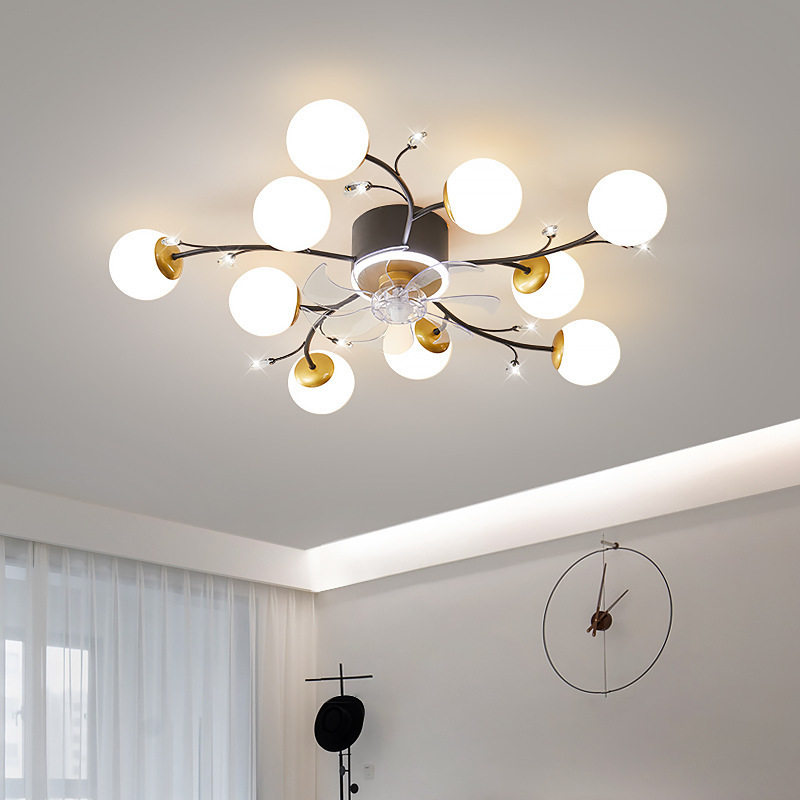 吸顶风扇灯2025年新款客厅现代卧室轻奢隐形吊扇餐厅灯带风扇一体,淘宝优惠券,粉丝福利购,淘宝优惠卷