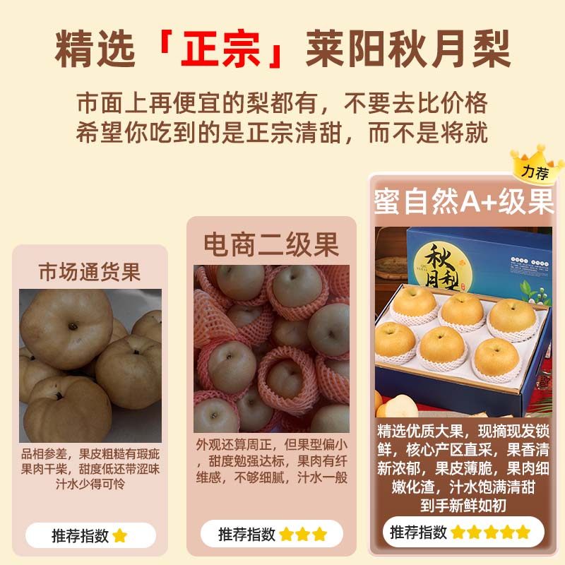 顺丰礼盒正宗秋月梨莱阳新鲜水果正品山东梨应季当季孕妇整箱限定,淘宝优惠券,粉丝福利购,淘宝优惠卷