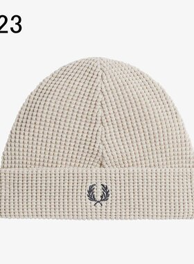 日本直邮FRED PERRY 帽子 华夫格针织帽 C8130 102（黑色）X23（C