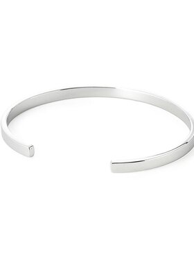 日本直邮Maison Margiela 女士银色手镯LOGO REFERENCE CUFF 4 毫