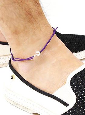 日本直邮GARDEL 脚链手链紫色男女礼物 gda001q sv cz