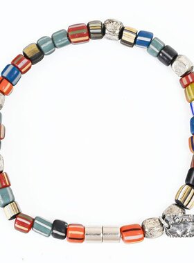 日本直邮Paul Smith 男士条纹串珠手镯多色 BRAC PSTRIP 1A