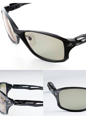 日本直邮Zeque by ZEAL OPTICS STELTH 透明黑色带有 Ease 绿和蓝