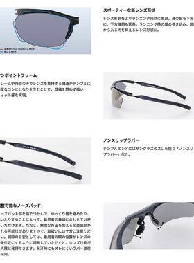 日本直邮SWANS Airless-Core2 偏光镜片运动太阳镜男女通用 - 防