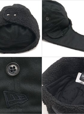 日本直邮NEW ERA TRAPPER BLACK PATCH 15136881 FW26 男士女士