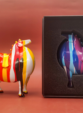 西安东西迷你淋色马摆件家居装饰品D创意礼品树脂工艺品旅游纪念