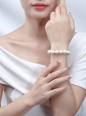 五彩糖果淡水珍珠轻奢小众设计感珍珠手串情人节节日送女友礼物