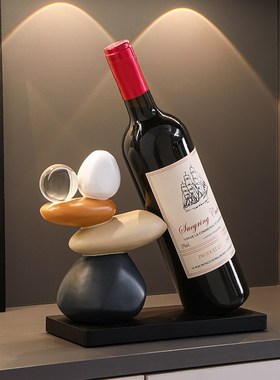 时来运转红酒架摆件酒柜装饰品轻B奢高档客厅电视柜餐边柜家居饰