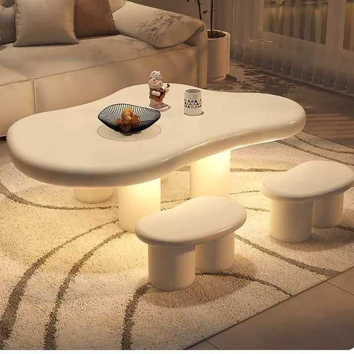 网红简约北欧云朵茶几创意艺术客厅卧室轻奢异形家用桌子茶几边几,淘宝优惠券,粉丝福利购,淘宝优惠卷