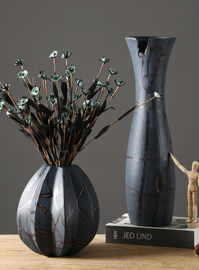 侘寂风高级感艺术复古摆件客厅电视柜酒柜玄关Q轻奢高档家居装饰