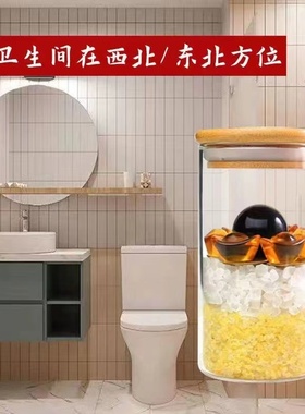 安忍水瓶化解五黄二黑床头厕所A在西北角化妆室东北方风水摆饰家