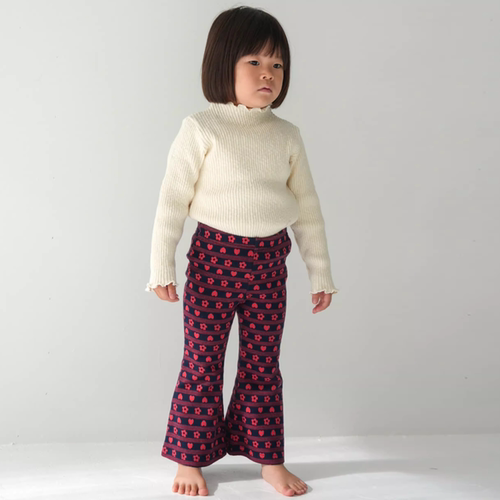 85Z 日本pippi lotta FW25秋冬儿童长袖打底衫打底上衣保暖 - 图0