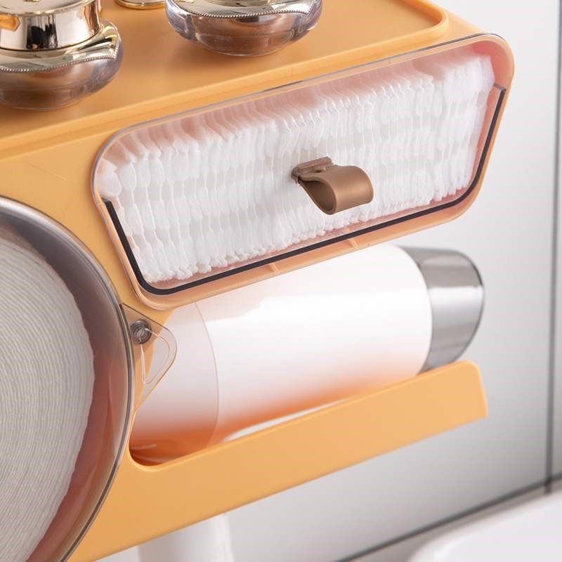 免打孔洗脸巾收纳盒卫o生间纸巾盒防水壁挂式洗脸巾架吹风机置物,淘宝优惠券,粉丝福利购,淘宝优惠卷