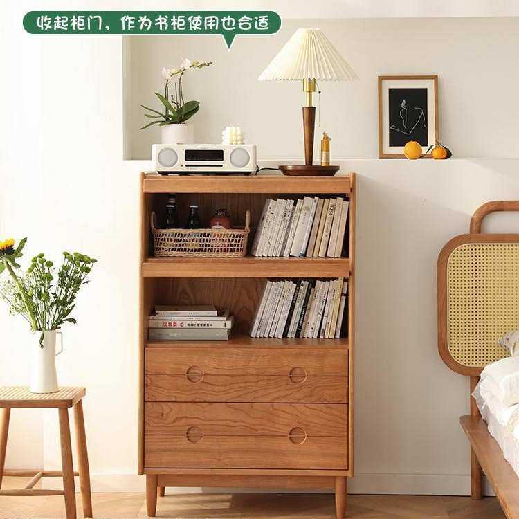 北欧实木电视边柜家用简约书柜杂志柜客厅沙发边柜卧室收纳置物柜,淘宝优惠券,粉丝福利购,淘宝优惠卷