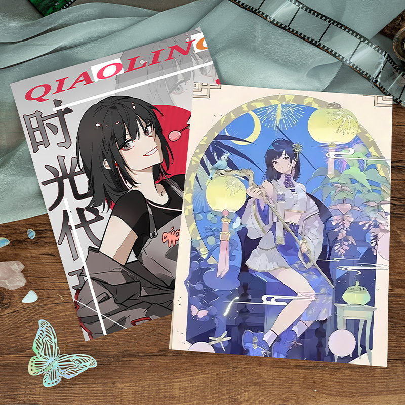 乔苓113件套周边画册海报书签拍立得贴纸明信片LOMO卡时光代理人 - 图3