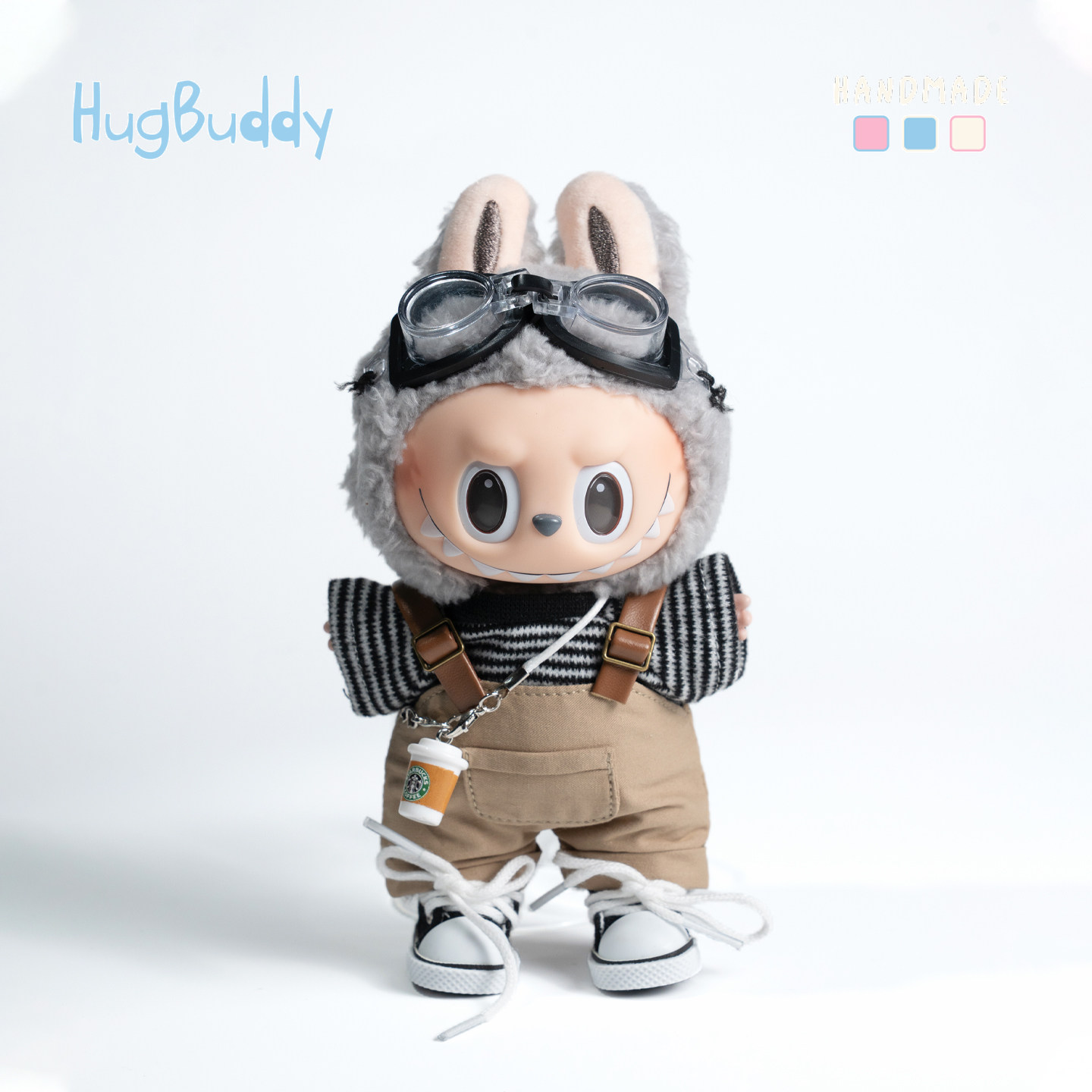 泡泡玛特labubu娃衣三代前方高能拉布布衣服玩偶帽子背带裤替换装,淘宝优惠券,粉丝福利购,淘宝优惠卷