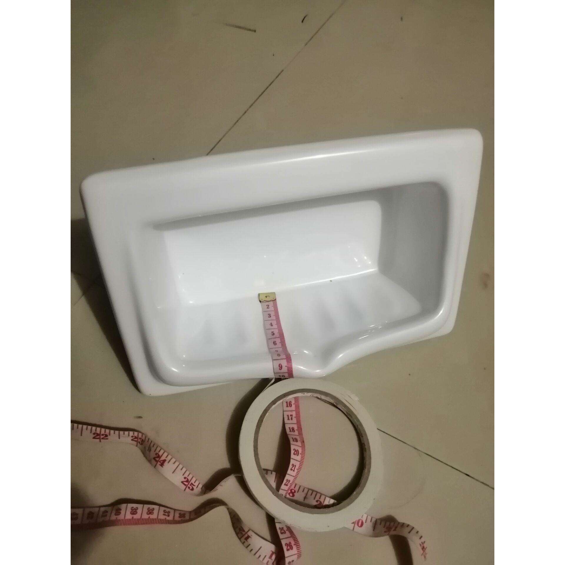 皂盅肥皂托香皂碟墙挂肥皂架入墙陶瓷肥皂盒暗藏陶瓷肥皂碟嵌入式 - 图0