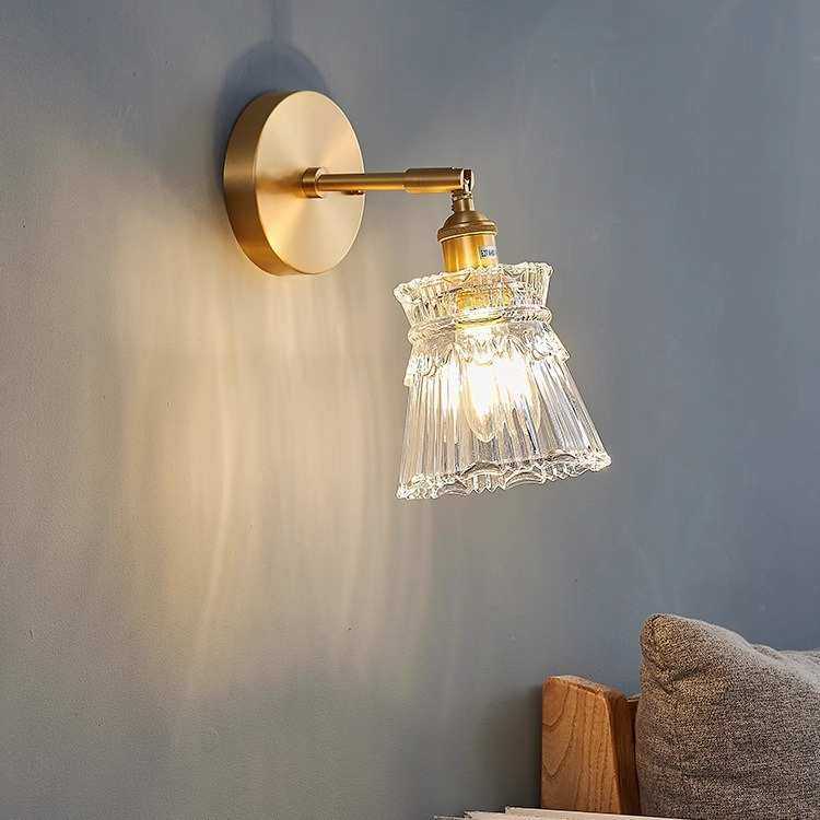 轻奢壁灯玻璃美式客厅高级感复古卧室床头灯楼梯简约酒店客房灯饰,淘宝优惠券,粉丝福利购,淘宝优惠卷