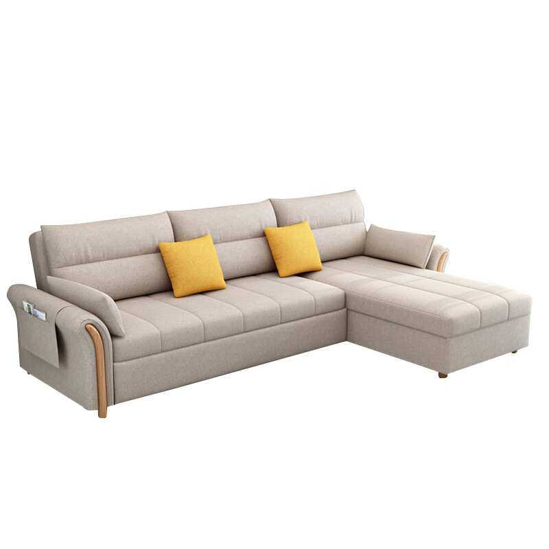 加工定制 小户型客厅沙发床多功能现代简约布艺可拆洗转角沙发床,淘宝优惠券,粉丝福利购,淘宝优惠卷