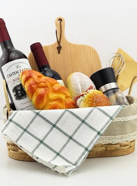 自助餐厅装饰摆件仿真蔬s菜水果面包模型样板间厨房家具展厅软饰