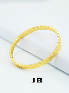 聚宝黄金饰面柳叶碎冰女款显贵气