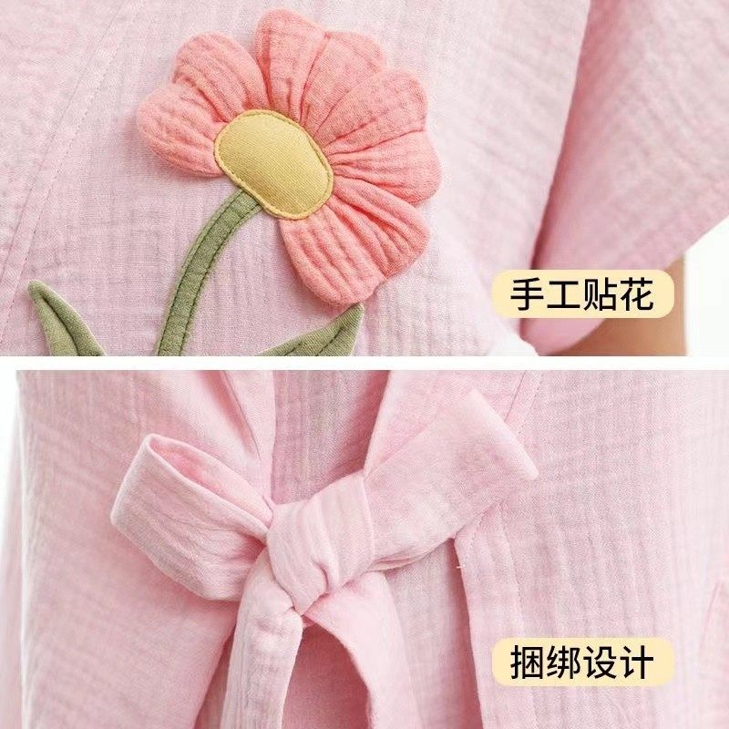 儿童浴袍夏季纯棉纱布浴巾可穿式薄款吸水速干亲子套装大人浴袍,淘宝优惠券,粉丝福利购,淘宝优惠卷