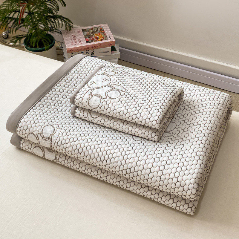 A类母婴级夏天冰豆豆凉席三件套冰丝凉席可机洗床笠双人床空调席,淘宝优惠券,粉丝福利购,淘宝优惠卷