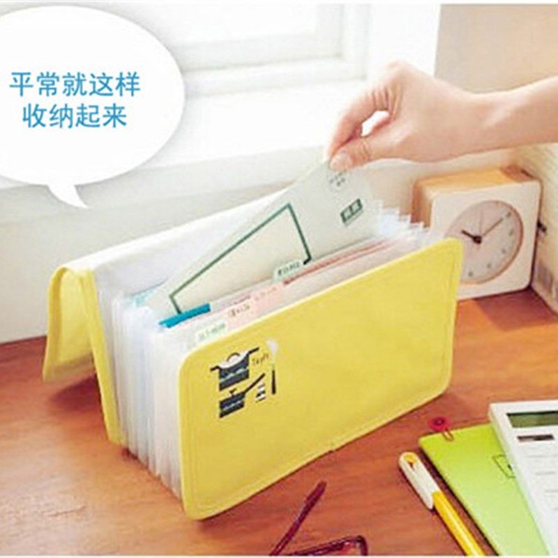 日式A5收据夹票据收纳包多层证件包家F居收纳袋A5增值税发票风琴,淘宝优惠券,粉丝福利购,淘宝优惠卷