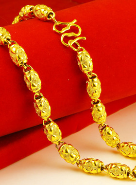 男项链项链男款纯金首饰