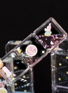 儿童防摔卡通油滴透明液体沙漏倒计时学生解压油漏计时器装饰摆件