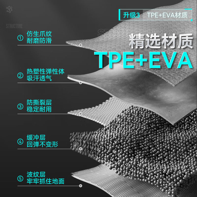 特步男士专用健身瑜伽垫加大宽厚静音防滑减震运动家用锻炼2026新