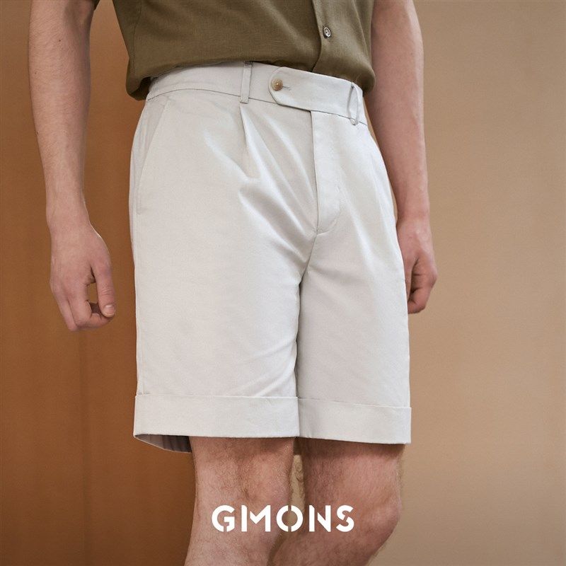 吉约蒙男士短裤米灰色直筒宽松休闲裤夏季五分裤,淘宝优惠券,粉丝福利购,淘宝优惠卷