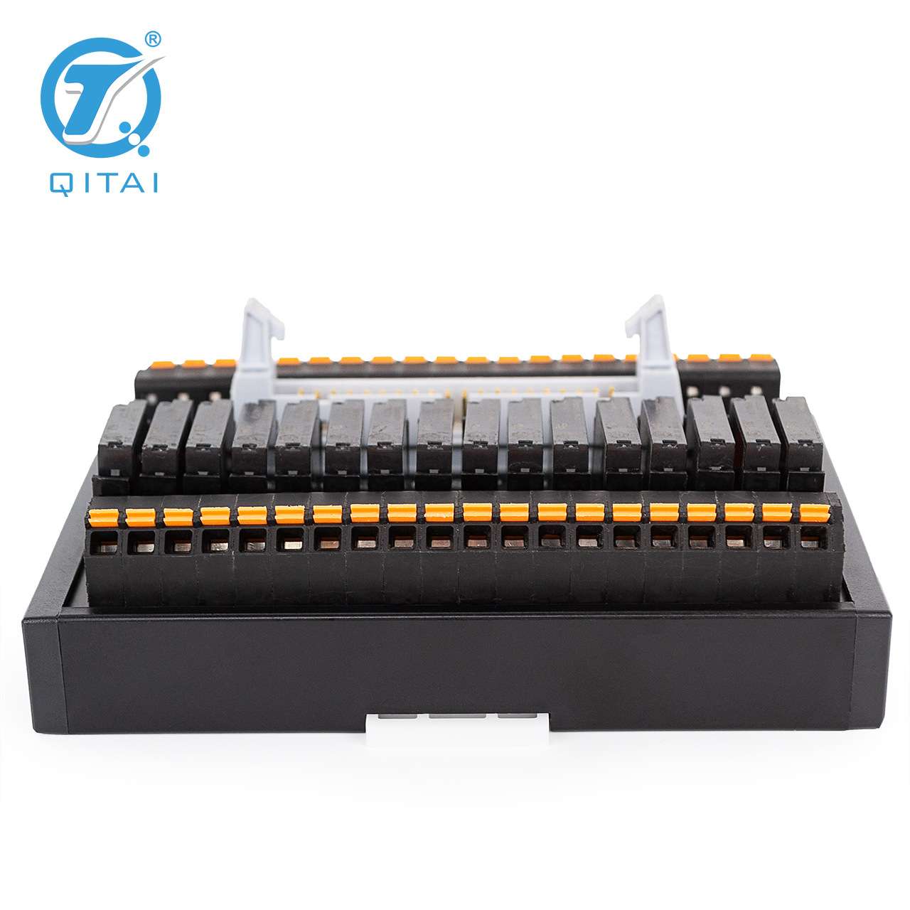 QMT016SL-P带16路继电器转换端子台模块控制组小型接线端子台 - 图1