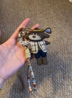 可爱帽子小狗编织布艺包挂件
