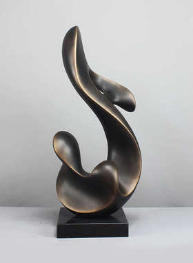 抽象雕塑摆件轻奢艺术品摆设玻璃钢软装饰品家居样板房售楼处陈设