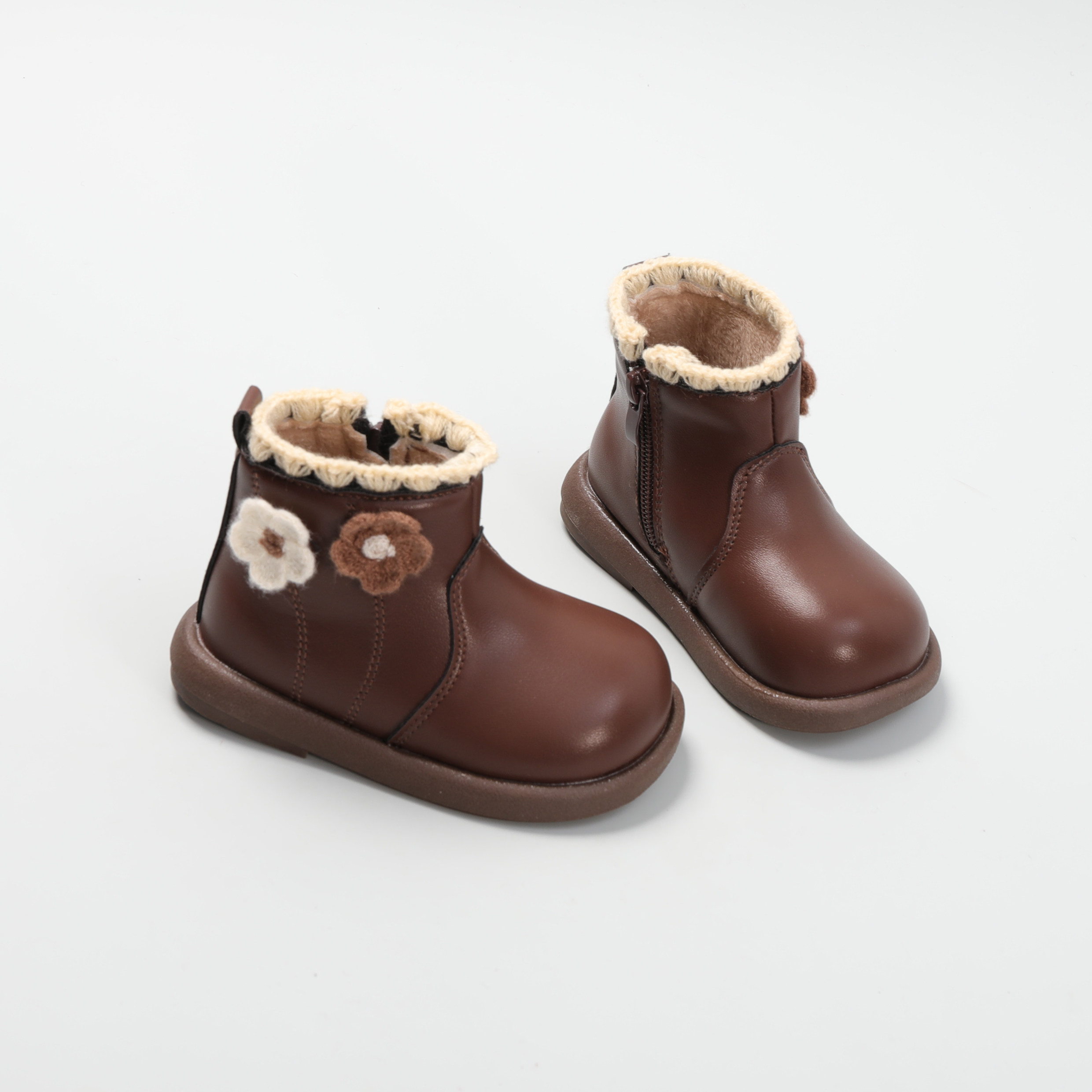 女童靴子2025新款秋季儿童鞋子女宝公主短靴小皮靴冬季加绒马丁靴,淘宝优惠券,粉丝福利购,淘宝优惠卷