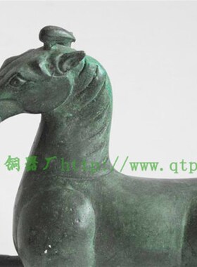 汉代纯铜青铜器客厅桌面仿古摆件工艺品H马踏飞燕铜奔马居家装饰