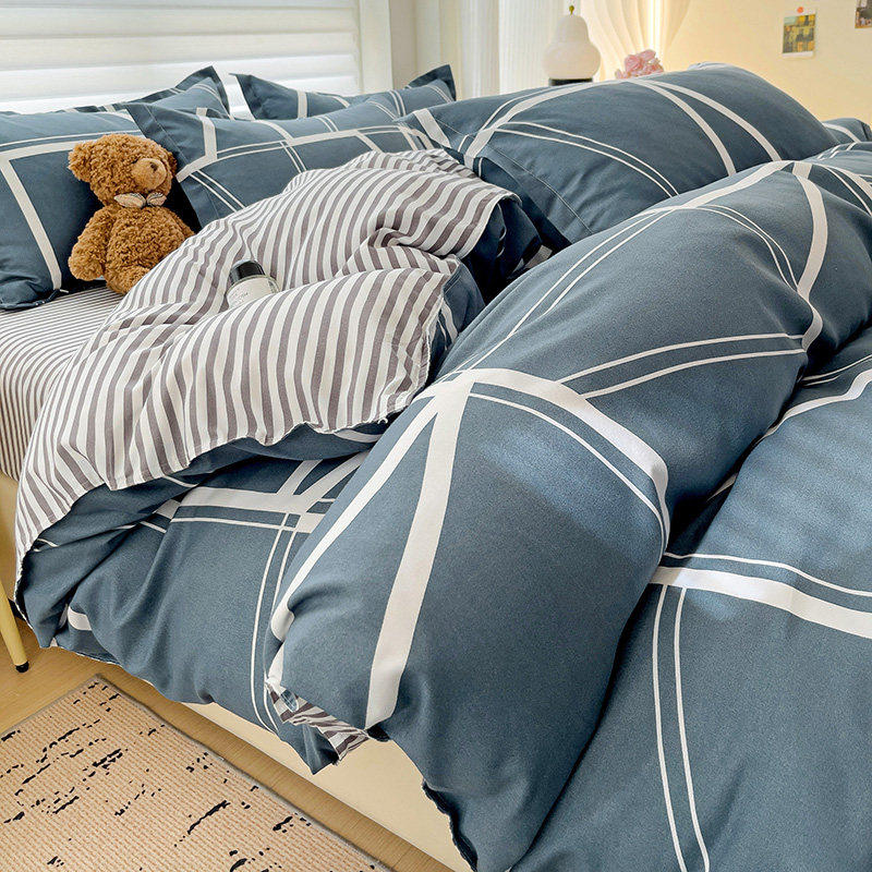 简约加厚磨毛四件套水洗棉新款床单被套保暖床上用品三件套,淘宝优惠券,粉丝福利购,淘宝优惠卷
