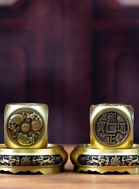 小铜记全铜六面魔方转转六面转转手把件男士好玩解U压把玩送人礼
