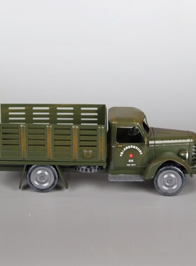 复古大号老解放h军车CA10运输卡车模型铁皮手工艺怀旧橱窗收藏摆