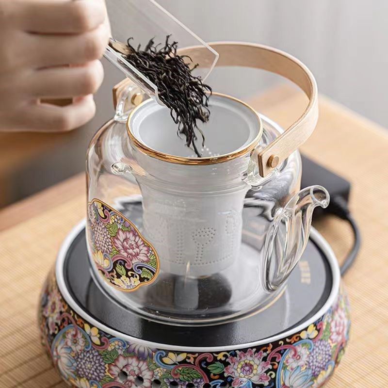 陶瓷珐琅彩电陶围炉蒸煮茶器套装玻璃养生烧Q水壶小型家用多功能,淘宝优惠券,粉丝福利购,淘宝优惠卷