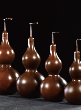 紫铜葫芦a纯铜仿古葫芦风水摆件葫芦开盖大号挂件葫芦柜家居装饰