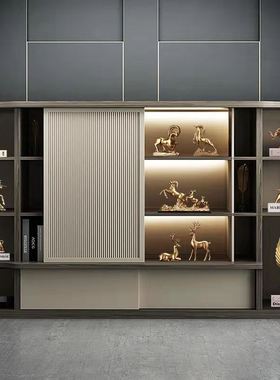 速发轻公别墅软装家居摆件工柜书房办奢室柜子高档装饰高端书艺品