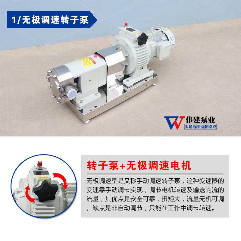 家用单相电机220V便携304不锈钢凸轮转子泵高粘度面酱卫生输送泵,淘宝优惠券,粉丝福利购,淘宝优惠卷