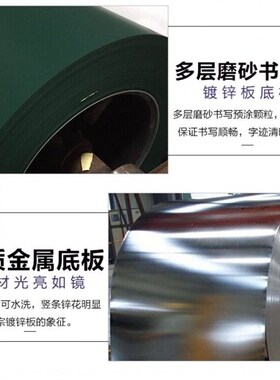 加厚可吸磁性黑板贴涂鸦教学办A公涂鸦培训软绿板白板带胶防水墙