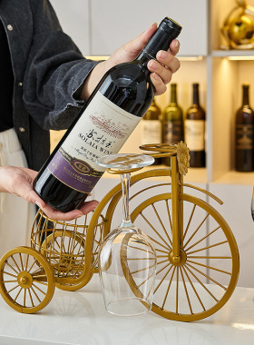 创意红酒杯架倒挂高脚杯葡萄酒y架欧式轻奢酒柜P摆件家居客厅装饰