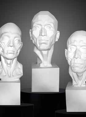 北欧素描石膏大卫人物美术雕像摆件家居客厅玄关电视柜艺术品装饰