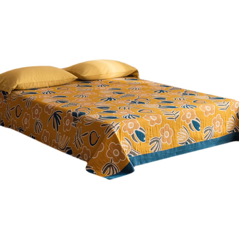 纯棉五层纱布毛巾被双人欧式床盖全棉厚床L单柔软透气双面两用毯,淘宝优惠券,粉丝福利购,淘宝优惠卷