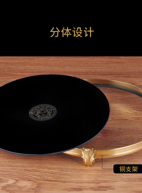 托盘摆件轻奢家居客厅玄关餐桌电视柜摆放糖果烛台红酒实用工艺品