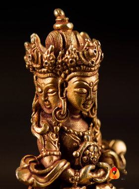 速发大日如来家用 5内摆件尼泊尔手工全鎏金全铜随 小铜像身高室.